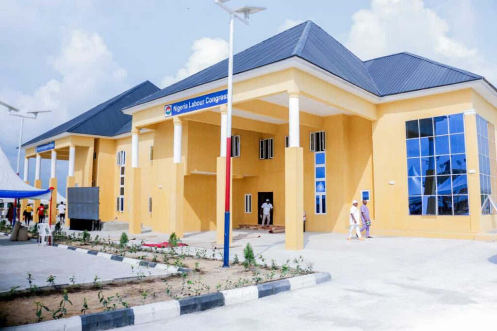 Governor of Bayelsa State, Duoye Diri, hands over brand new building to NLC and TUC as secretariat
