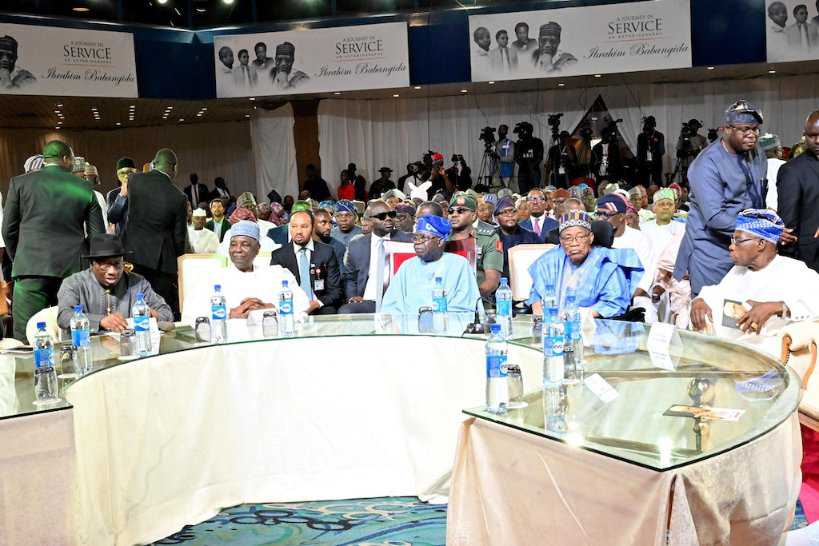 President Bola Tinubu attends launch of IBB's Autobiography at Transcorp Hilton Hotel, Abuja on Thursday 20 February, 2025