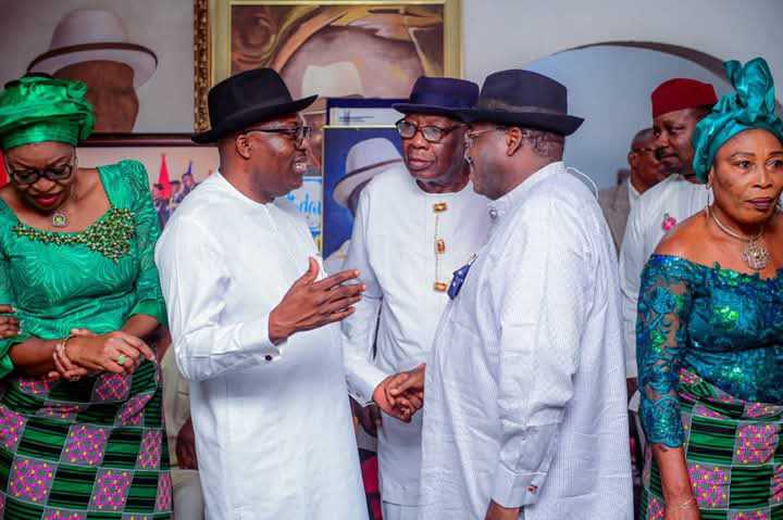Governor Siminalayi Fubara leads delegation from Rivers State to condole with family of late statesman, Chief Edwin Clark