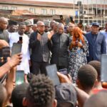 Peter Obi at the Head Bridge Market in Onitsha, Anambra State