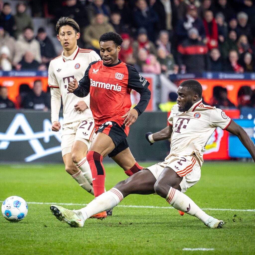 Bayern Munich were more defensive in the Bundesliga 2024/25 match against rivals, Bayer Leverkusen, at BayArena on Saturday 15 February, 2025. The visitors took home one (1) point as they sit comfortably at the top of the table with eight (8) points ahead
