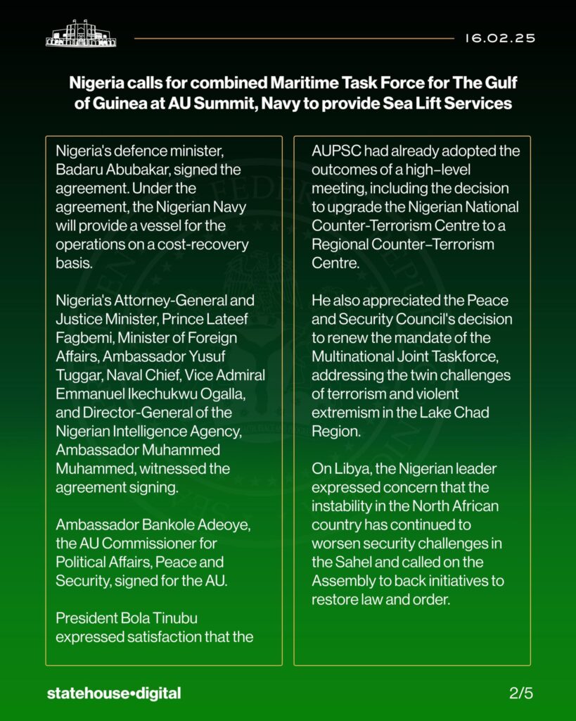 Nigeria calls for combined Maritime Task Force for Gulf of Guinea...