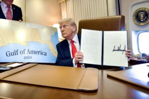 President Donald Trump signs executive order renaming 'Gulf of Mexico' to 'Gulf of America'
