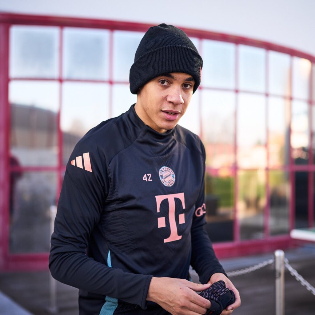 "It won't be an easy game" - Jamal Musiala says ahead of Bayern Munich V Celtic UCL 2024/25 Knockout Play-off on Tuesday 18 February, 2025 at Allianz Arena, Munich