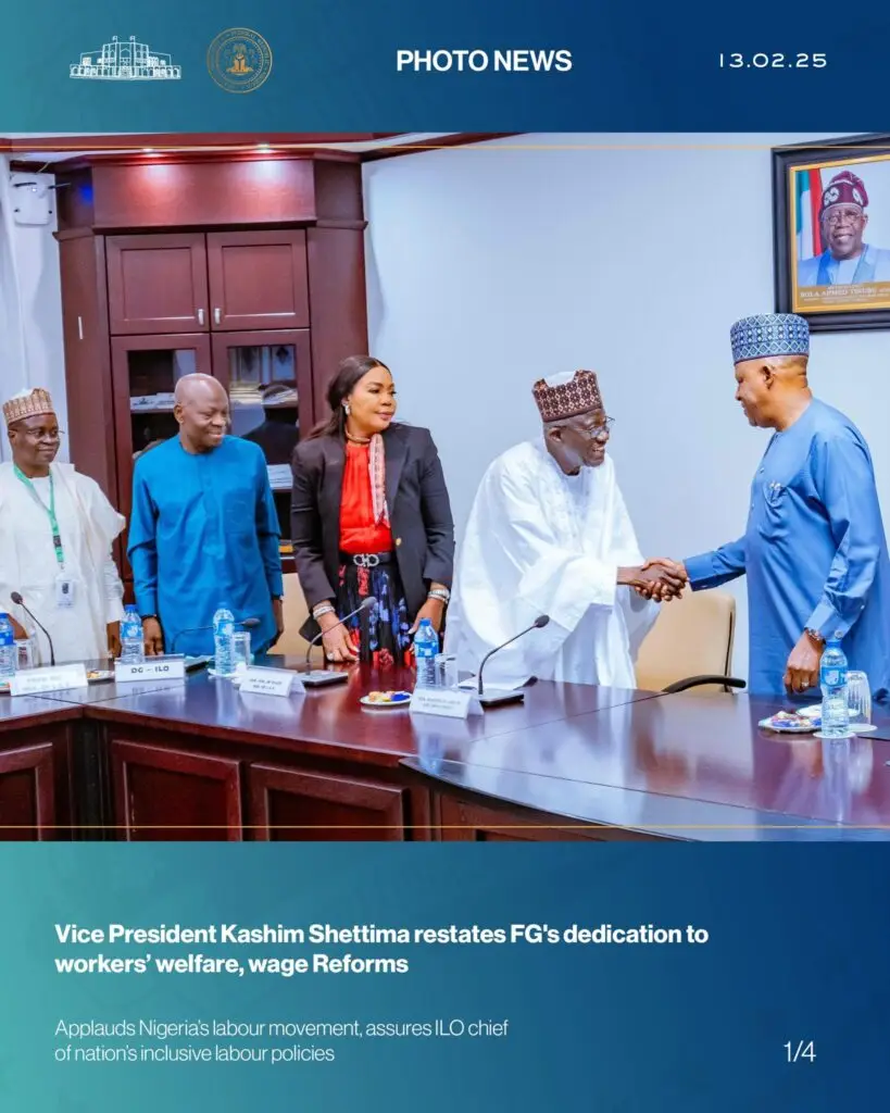 "President Tinubu is deeply passionate about the welfare of Nigerian workers" - VP Kashim Shettima