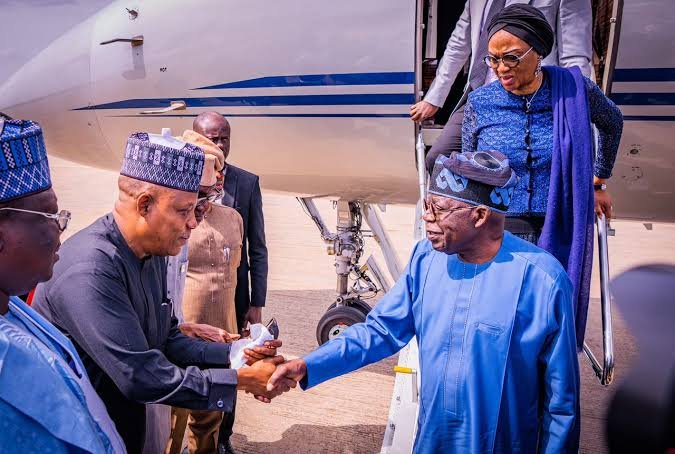 President Bola Tinubu and First Lady, Oluremi Tinubu, are back in Abuja after attending AU Summit 2025 in Addis Ababa, Ethiopia