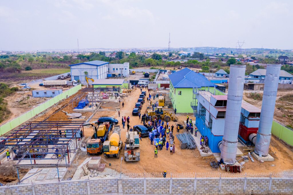 Governor Dapo Abiodun inspects construction of Ogun State Light-Up Project Phase One in Ewekoro