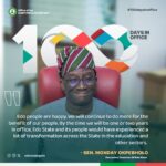APC congratulated Edo State Governor, Monday Okpebholo, on 100 days in Office