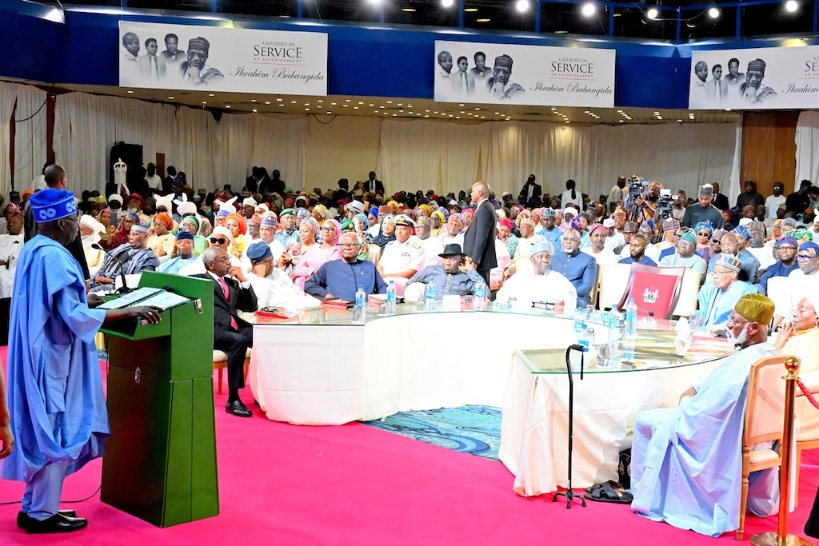 President Bola Tinubu attends launch of IBB's Autobiography at Transcorp Hilton Hotel, Abuja on Thursday 20 February, 2025