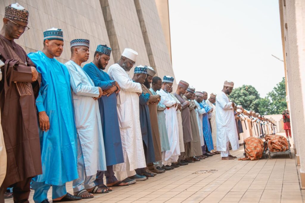 Minister of Information, Mohammed Idris, lays to rest, mother-in-law, Hajia Hauwa Yakub Usman at Gudu Cemetery, Abuja