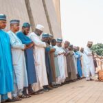Minister of Information, Mohammed Idris, lays to rest, mother-in-law, Hajia Hauwa Yakub Usman at Gudu Cemetery, Abuja