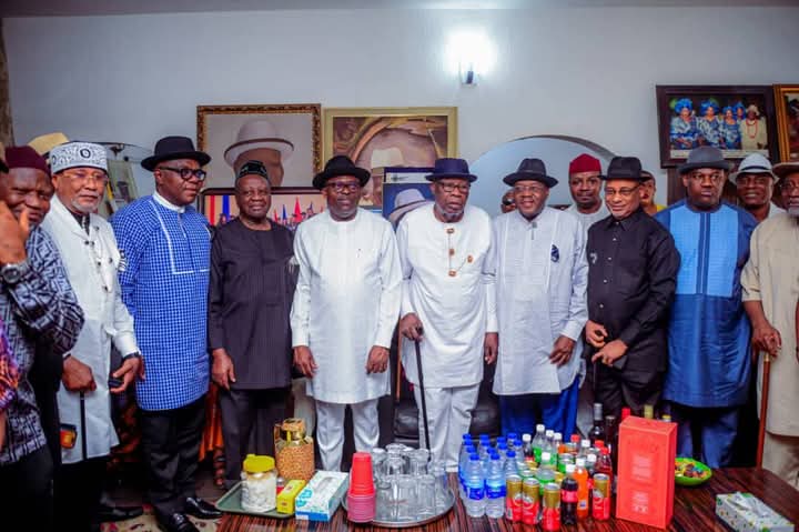Governor Siminalayi Fubara leads delegation from Rivers State to condole with family of late statesman, Chief Edwin Clark