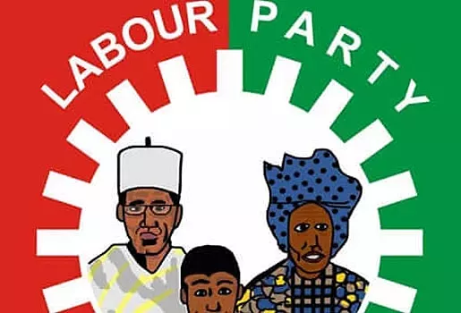 Emblem of the Labour Party (LP) - 'Papa, Mama and Pikin'