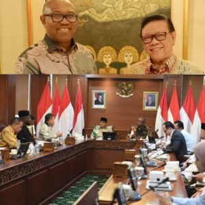 Peter Obi at a meeting in Indonesia