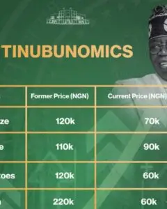 Nigeria's Economy: Thanks to 'Tinubunomics positive impact, prices of major food stuffs are dropping' - Sunday Dare