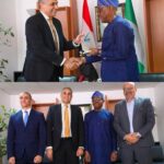FCT Minister, Nyesom Ezenwo Wike, receive Egyptian and Moroccan ambassadors to Nigeria in his office
