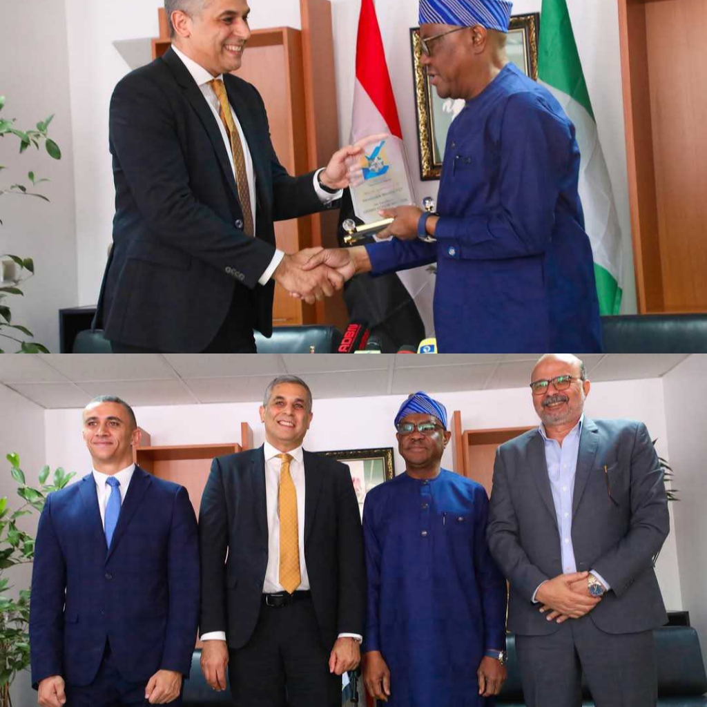 FCT Minister, Nyesom Ezenwo Wike, receive Egyptian and Moroccan ambassadors to Nigeria in his office