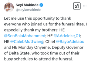 Governor of Oyo State, Seyi Makinde, lays eldest brother, Sunday Makinde, to rest on Friday 7 February, 2025