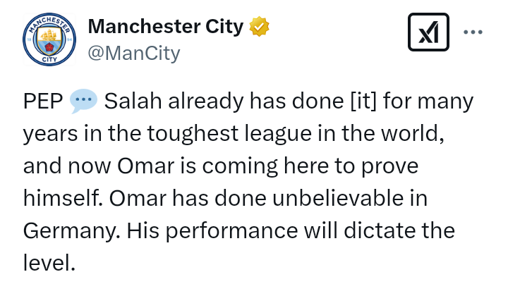 Manchester City manager, Pep Guardiola, uncertain about Erling Braut Haaland's fitness ahead of Premier League clash against Liverpool on Sunday