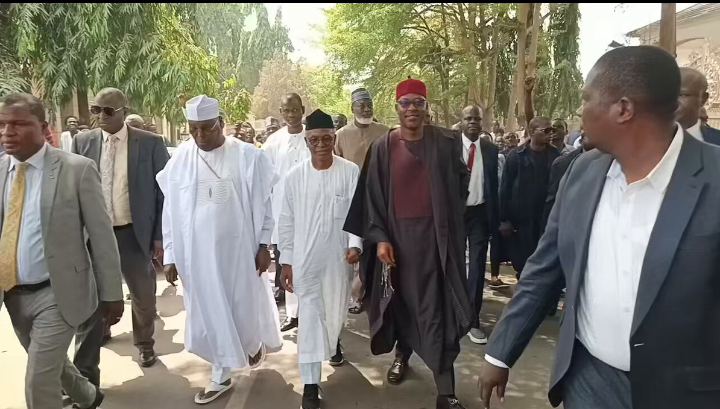 Atiku leads delegation that included El-Rufai to family of former statesman, Chief Edwin Clark