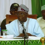 President Bola Tinubu speaks at the APC caucus meeting in Abuja