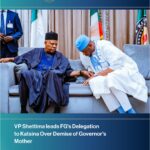 Governor Radda Loses Mother: VP Shettima leads FG’s delegation to Katsina on condolence visit