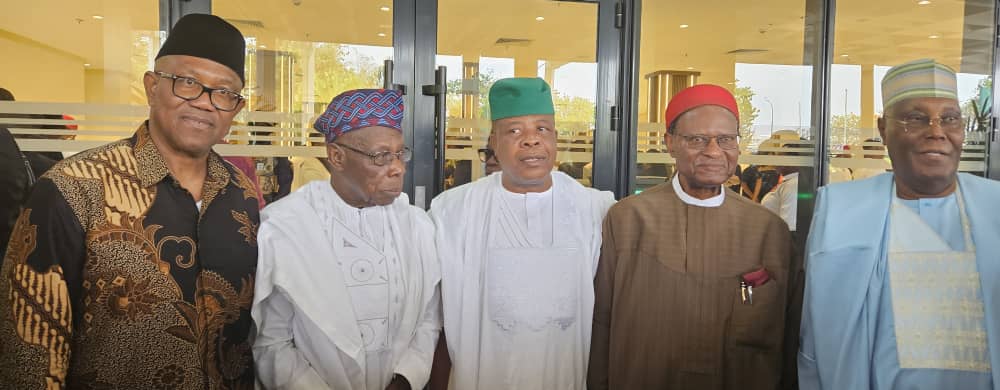 Emeka Ihedioha At 60: Photos - Peter Obi, Obasanjo, Atiku celebrate with former Governor in Abuja