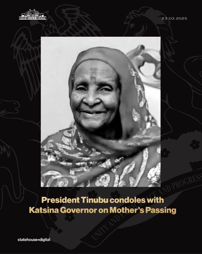 Governor Radda Loses Mother: ‘Selfless woman who had nurtured generations of leaders’ – President Tinubu