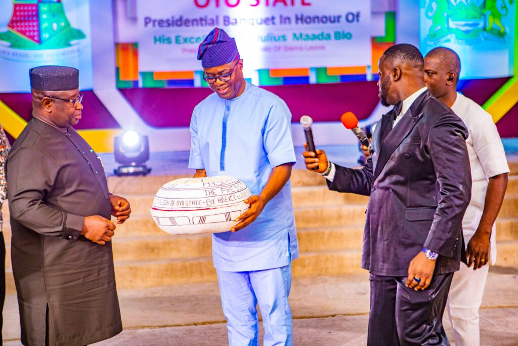 Photos: Governor Makinde holds State Banquet in honour of Sierra Leone President, Maada Bio