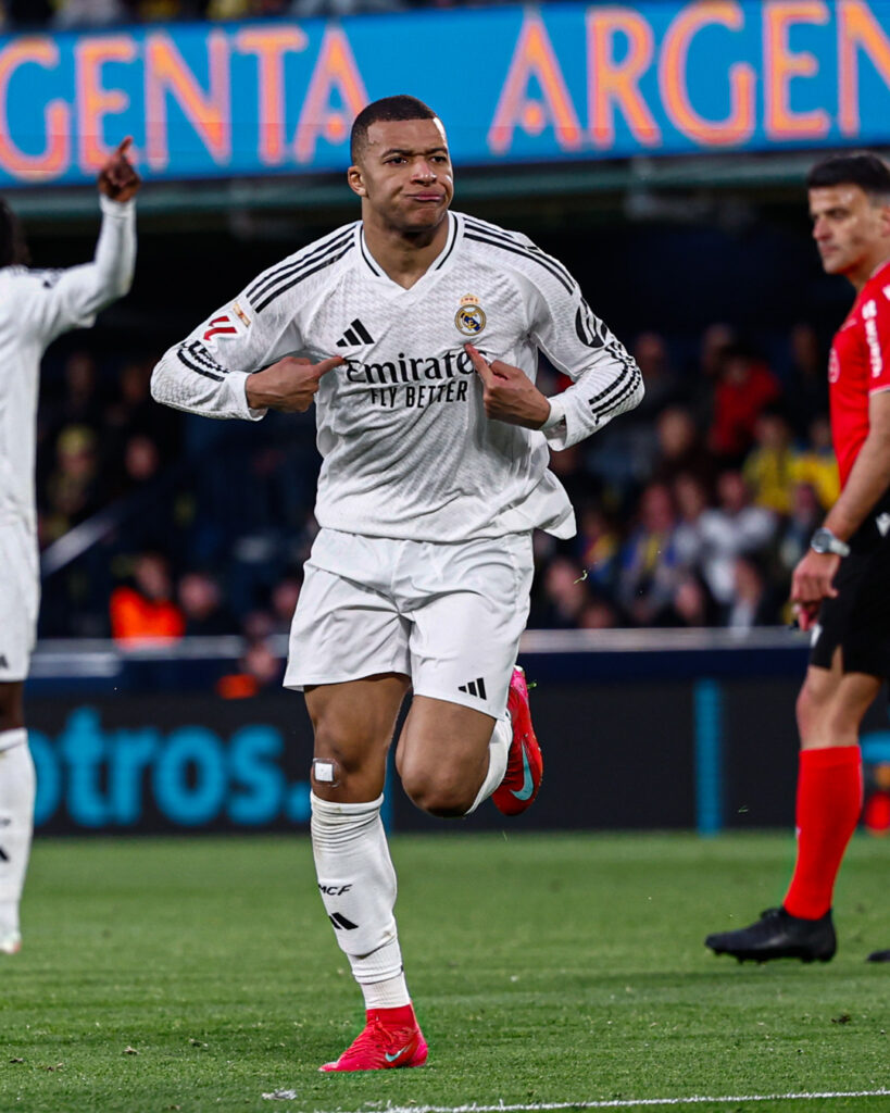 La Liga 2024/25: Villarreal 1-2 Real Madrid – Mbappe’s brace hand Los Blancos comeback win