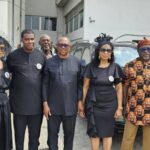 Humphrey Nwosu: Photos – Peter Obi joins family to receive body of former NEC Chairman