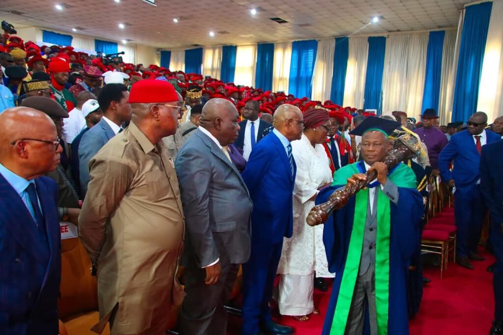 Photos: Wike 'happy' after being conferred with Honorary Doctorate Degree in Law by UNICAL