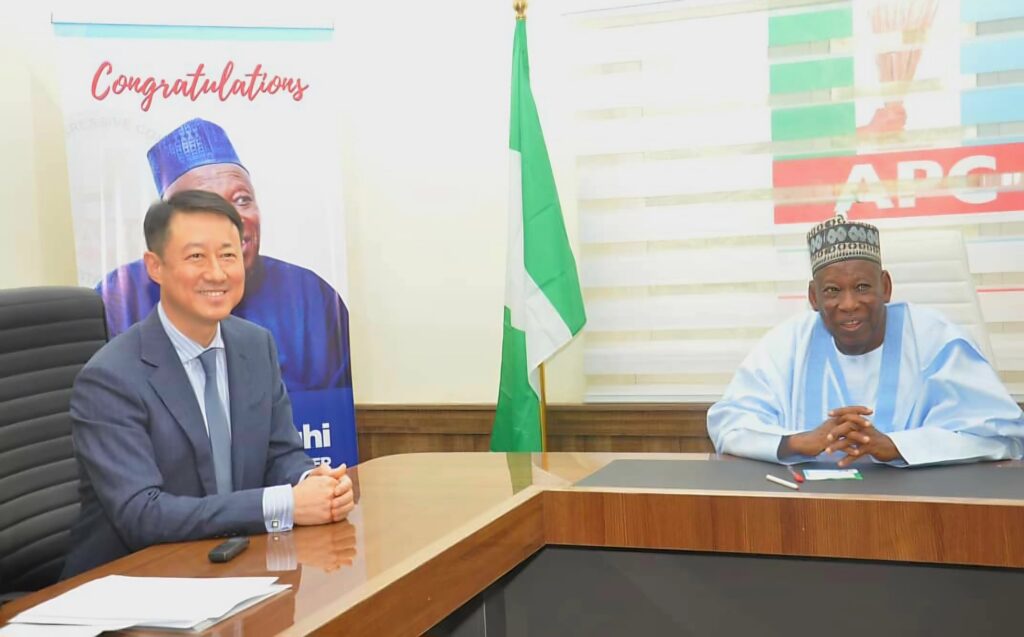 Ganduje receives Chinese Ambassador to Nigeria, Dunhai, both discuss 'areas of shared and mutual interest'