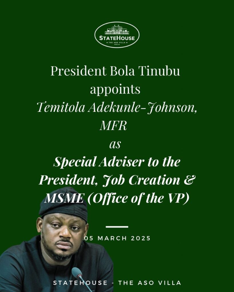 President Tinubu Approves Elevation to Special Adviser, Senior Special Assistant In VPs Office