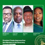 President Tinubu appoints four new members to the governing council of NCDMB