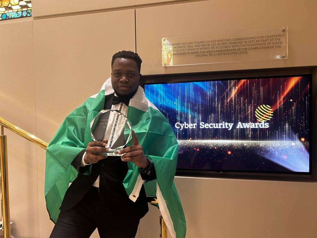 Governor Sanwo-Olu celebrates Osakwe, Lagos State Cybersecurity Advisory Board Chairman, on being named Cyber Personality of the Year in UK