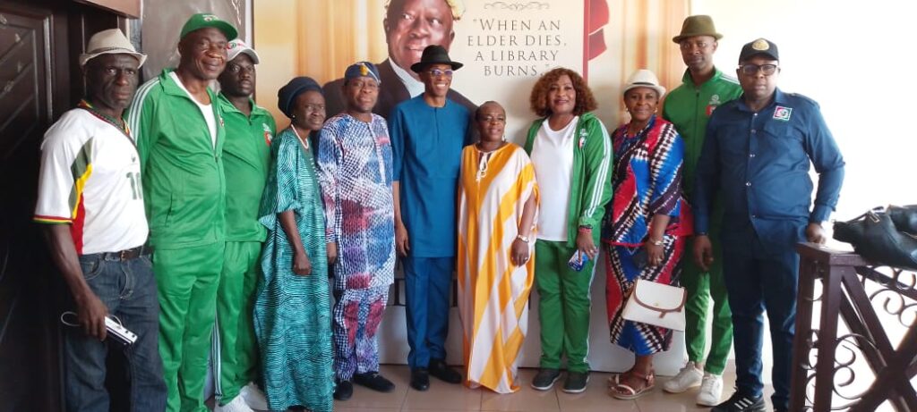 Pa Ayo Adebanjo Passes At 96: ‘I learnt the culture of defending what is right from him personally’ – Abure says as he visits family