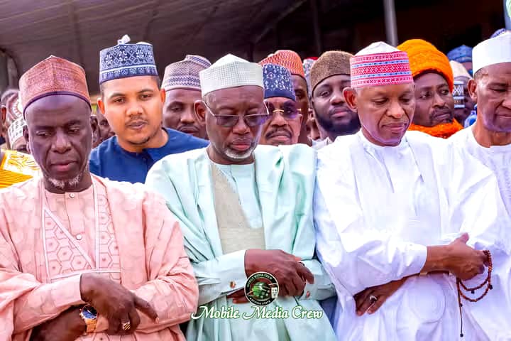 Governor Radda Loses Mother: Photos – Funeral prayer for Hajiya Safara’u Umaru Bari-Bari