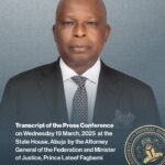 Rivers State: Transcript of Press Conference by AGF Fagbemi