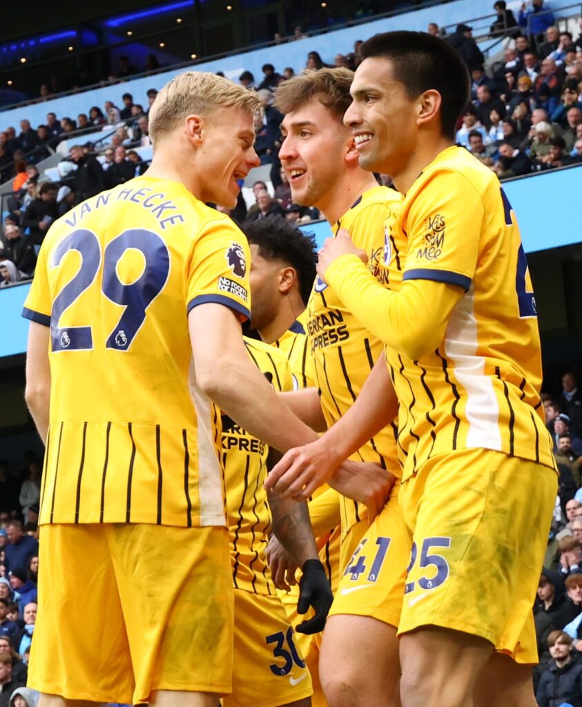 Premier League 2024/25: Manchester City 2-2 Brighton – Cityzens held in top four race