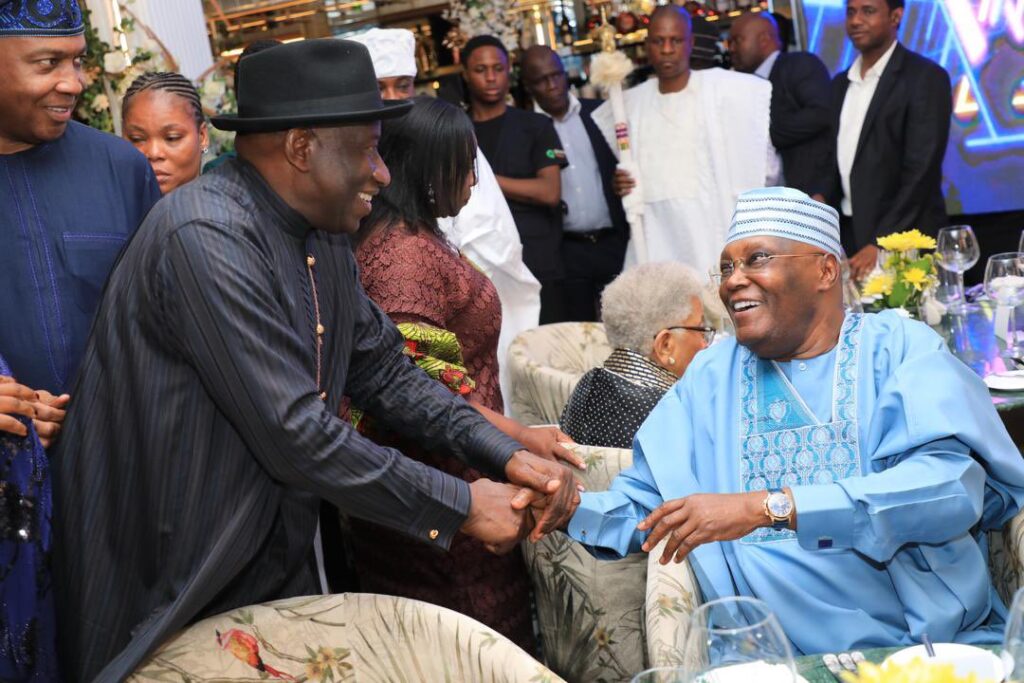 Atiku, GEJ, others attend dinner hosted by former President Olusegun Obasanjo in Lagos