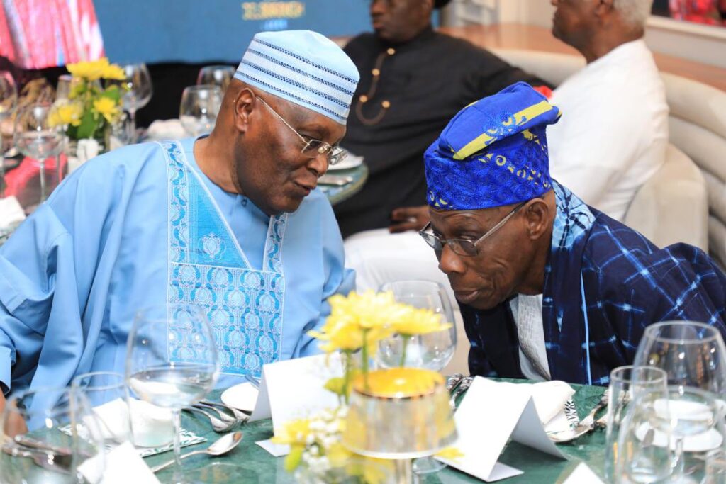 Atiku, GEJ, others attend dinner hosted by former President Olusegun Obasanjo in Lagos