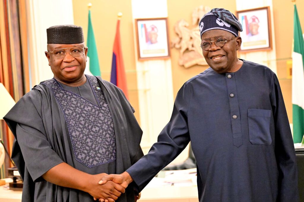 President Tinubu welcomes President of Sierra Leone, Mazda Bio, at the Presidential Villa
