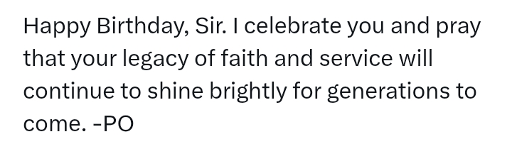 Pastor Adeboye At 83: 'Your life of unwavering dedication to the service of God and humanity continues to inspire millions' - Peter Obi