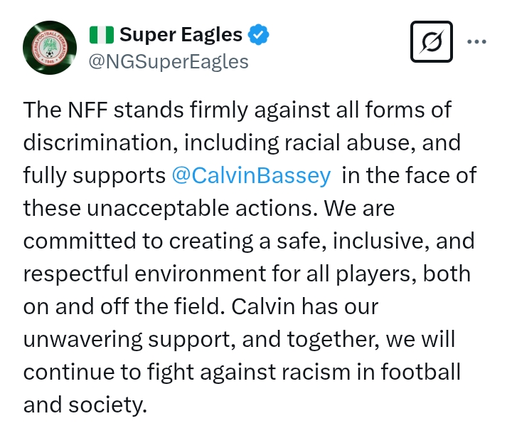 FA Cup 2024/25: Manchester United 1(3)-(4)1 Fulham - 'We firmly support Calvin Bassey in the face of r*cial abuse' - NFF