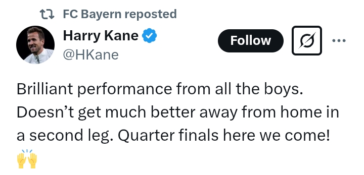 Uefa Champions League 2024/25: Bayer 0-2 Bayern - Commanding Bavarians reach quarter finals