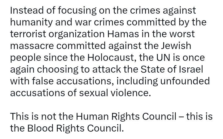 Israel V Hamas: 'Instead of UN focusing on the crimes against humanity, it is once again choosing to attack the State of Israel with false accusations' - Netanyahu