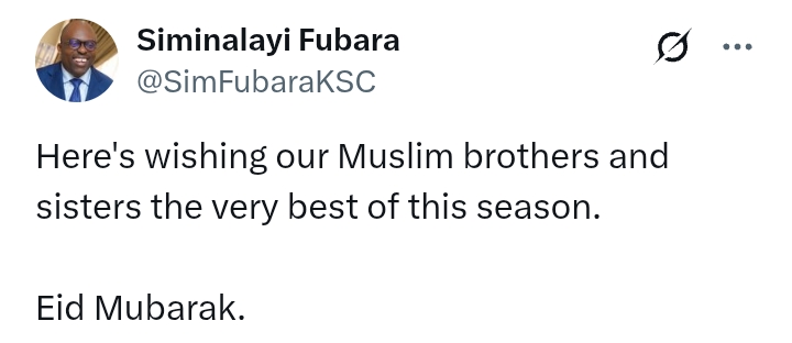 Eid Mubarak 2025: 'Good time to reassure them of our hope in God and determination to actualize a greater future for our dear State' - Fubara