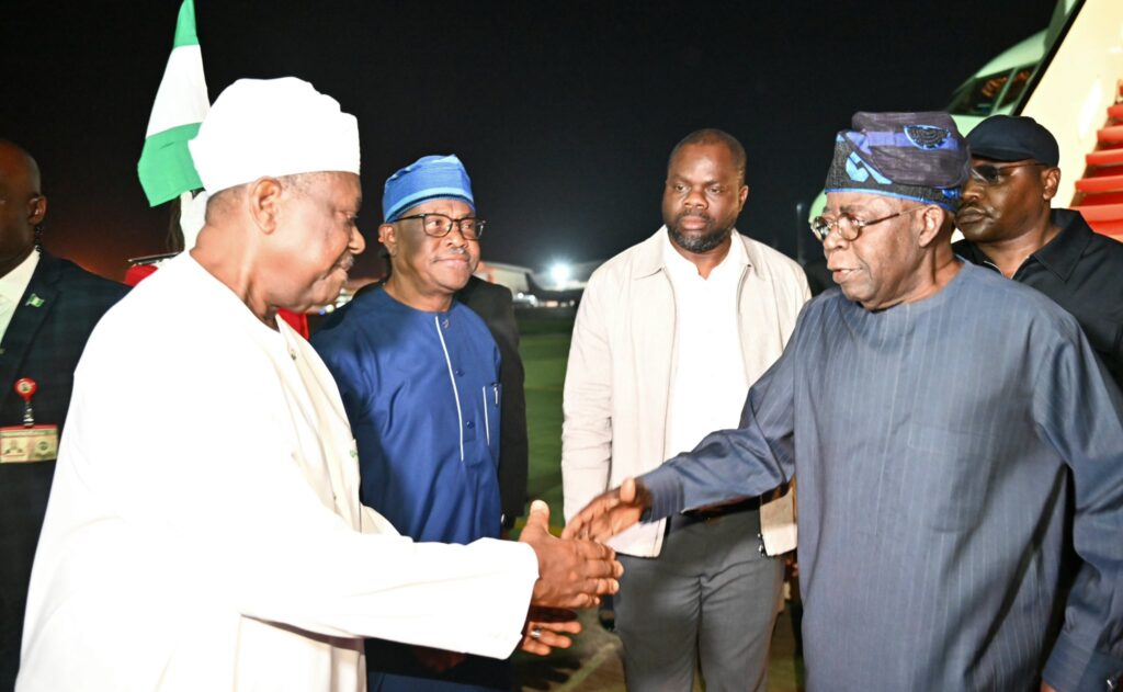 Photos: President Tinubu returns to Abuja from Europe