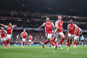 Uefa Champions League 2024/25: Arsenal 3-0 Real Madrid - Declan Rice net two free-kicks to shock holders